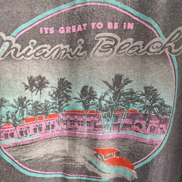 PacSun Miami One Size Garment Washed Miami T Shirt XXL - Picture 6 of 9